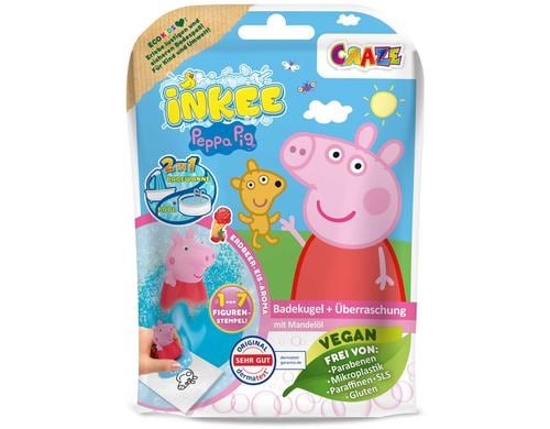 CRAZE Inkee berschungsbadekugel Peppa Pig, Alter: 3+