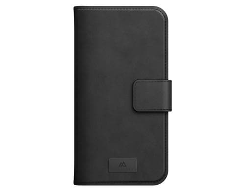 Black Rock Wallet 2in1 fr Apple iPhone 14, Pr Leather, Schw