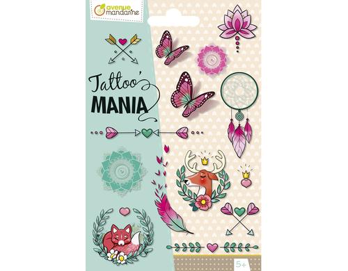 Avenue Mandarine Tattoo Mania Bohme 1 Bogen mit 15 Tattoos