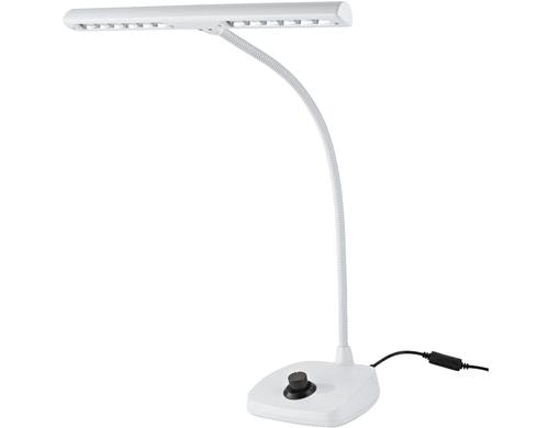 K&M 12298 LED Pianoleuchte weiss, 2500 Lux, 3m Netzkabel, dimmbar