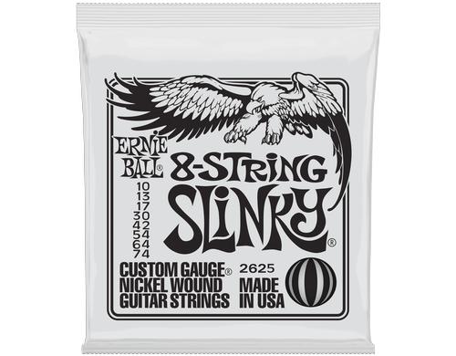 Ernie Ball 2625 Slinky Nickel E-Gitarren Saitensatz, 8 S.,  Super 10-74