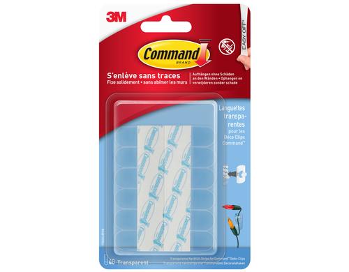 3M Command Klebestreifen transparent 40-Mini Strips