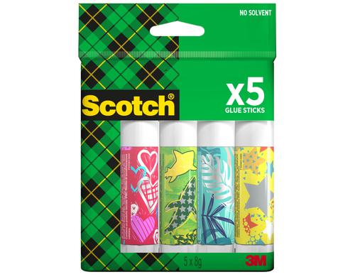 3M Scotch Klebestifte permanent Inhalt 5 Stck