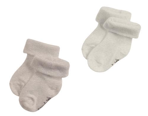 Noppies Socken 2er-Pack Taupe Melange / 3-6 Monate