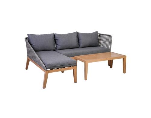 Loungeset Jana Aluminium, PE Geflecht