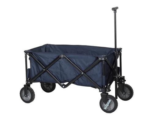 Campart Faltbarer Trolley blau, Tragkraft bis 70 kg