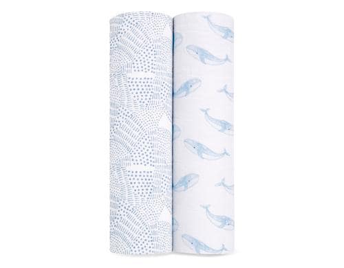 Aden + Anais Mulltuch 2er-Pack Oceanic / 120x120cm