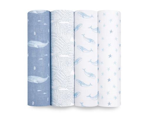 Aden + Anais Mulltuch 4er-Pack Oceanic / 120x120cm