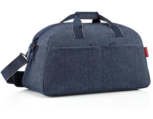 Reisenthel Reisetasche overnighter plus herringbone dark blue, 50l, 70 x 38 x 29 cm