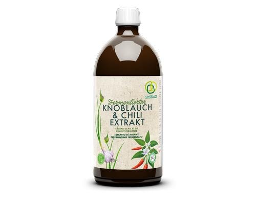 Fermentierter Knoblauch- und Chiliextrakt 1L