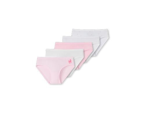 Schiesser Slip Mdchen 5er Pack Pferd Original Classics, weiss/rosa 92