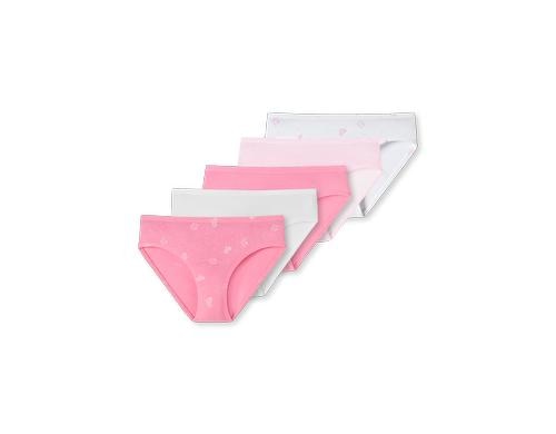 Schiesser Slip Mdchen 5er Pack Hund Original Classics, weiss/rosa 92