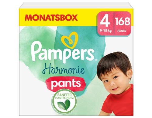 Pampers Harmonie Pants Gr.4 Maxi 9-15kg Monatsbox / 168 Stck