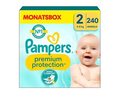 Pampers Premium Protection New Baby Gr.2 Mini 4-8kg MonatsBox / 240 Stck