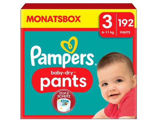 Pampers Baby Dry Pants Gr.3 Midi 6-11kg MonatsBox / 192 Stck