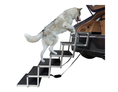 Swisspet Aluminium Hundetreppe 6 Stufen 110 x 43 x 81 cm