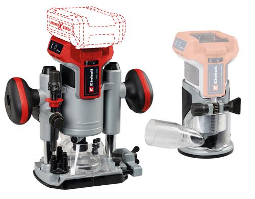 Einhell Akku-Oberfrse TP-RO 18 Set Li BL ohne Akku und Ladegert