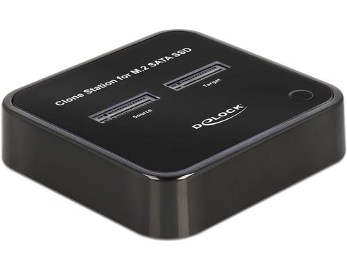 Delock USB M.2 Dockingstation fr 2 x M.2 SATA SSD mit Klon Funktion