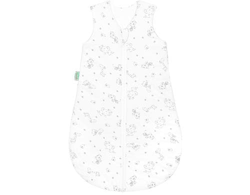 Odenwlder Jersey-Sommerschlafsack animal farm white Gr. 110