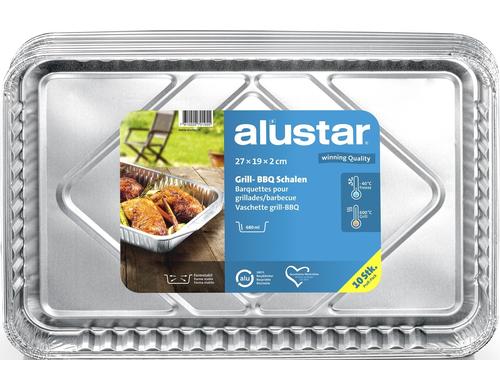 Alustar Grill- BBQ Schalen 10 Stk. 680 ml 27 x 19 x 2 cm