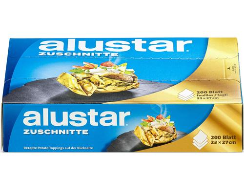 Alustar Folienzuschnitte, Gold Dispenser zu 200 Blatt  27x23 cm