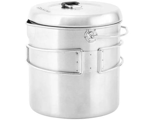 Solo Stove Edelstahltopf Pot 1800 silber, B: 14.0 x H: 15.5cm