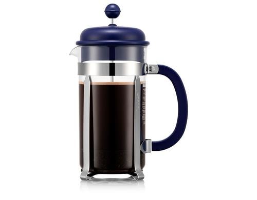 Bodum Caffettiera 8 tassen blau Edelstahl, Kunststoff, Silikon, Stahl