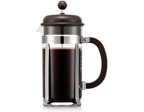 Bodum Caffettiera 8 tassen schwarz Edelstahl, Kunststoff, Silikon, Stahl