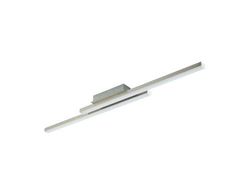 EGLO FRAIOLI-Z Wand/Deckenleuchte nickel matt, weiss, inkl. 2x LED 17W, dimmbar