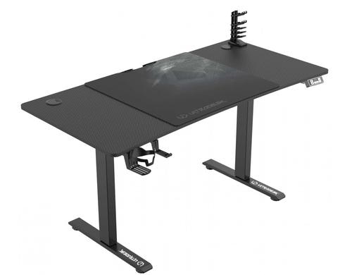 Ultradesk Level Schwarz V2 Gaming Table Schwarz, hhenverstellbar