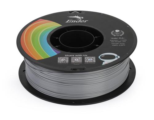 Creality Filament PLA+ Grau 1.75mm Filament, 195-210Grad, 1Kg, Grau