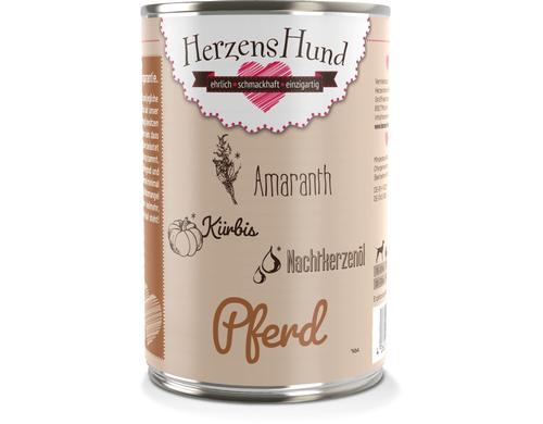 Herzenshund Pferd mit Bio-Gemse 400g, Dose