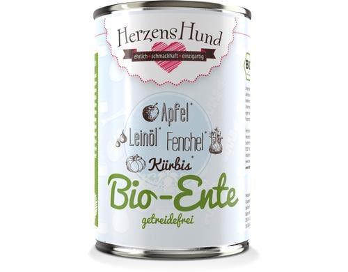 Herzenshund GF Bio-Ente mit Bio-Gemse 400g