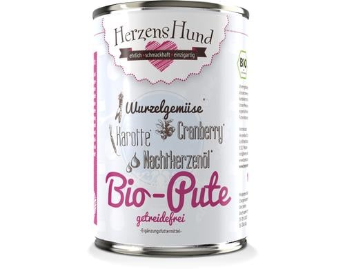 Herzenshund GF Bio-Pute mit Bio-Karotte 400g