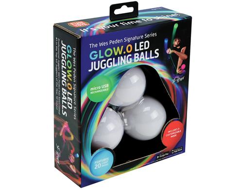 Jonglierblle Set  3 Stck mit LED 