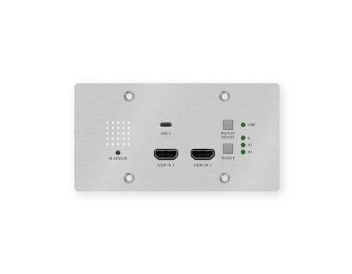 PureTools PT-HDBT-703-TXWP-F HDBaseT Wall Transm., 2HDMI/USB-C/RS232, 4k