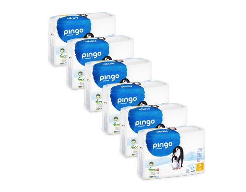 Pingo Windeln 6er Pack Mini Gr. 2 3-6 kg, 6 x 42 Stck