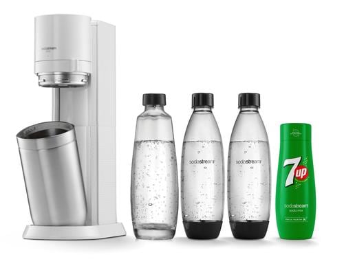 Sodastream Duo White 7UP 60l Zylinder, 1 Glasfl., 1 Fusefl, 7up