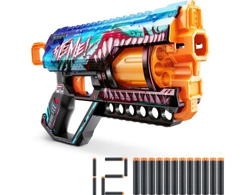 X-Shot SKINS Griefer Shark Thrasher mit 16 Darts