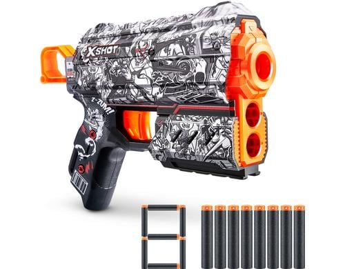 X-Shot SKINS Flux Illustrate mit 8 Darts