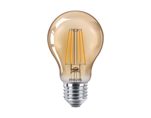 Philips LED Lampe A60 Gold 4 W (35W) WW ND 400lm, nicht dimmbar, 2000K, 15000h, E27