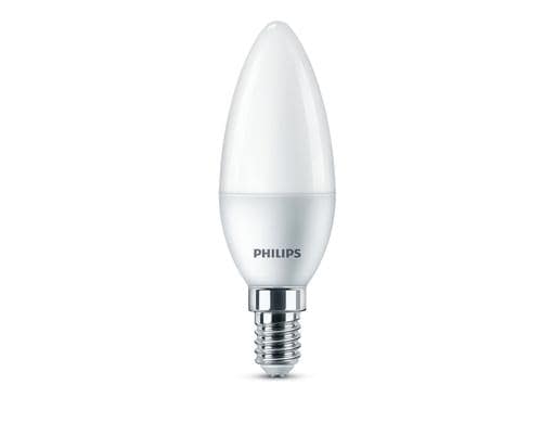 Philips LED Lampe 5.5W (40W) E14, B35, 470lm, 2700K, matt, 6er