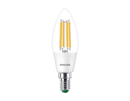 Philips LED Lampe 2.3W (40W) E14, B35, 3000K, klar