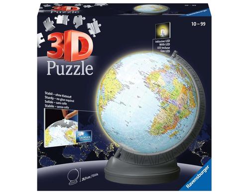 Puzzle 3D Globus mit Licht 