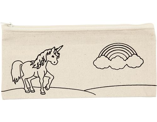 Creativ Company Etui Einhorn zum Ausmalen, 21x9cm