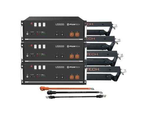 Pylontech US5000 4.8kWh US5000 Kit LiFePO4 Batterie 14.4kWh