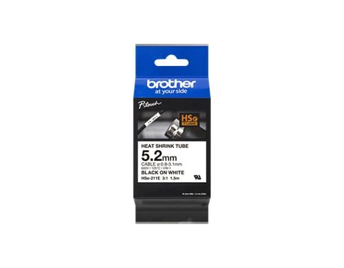 Brother P-Touch HSe-211E w/s, 5.2mmx1.5m, fr PTE300VPC1