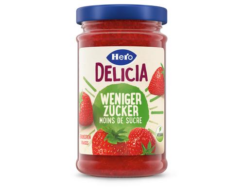 Delicia Weniger Zucker Erdbeerkonfitre 220 g