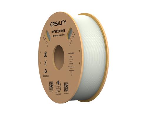 Creality Filament PLA Hyper Weiss 1.75mm Filament, 195-210Grad, 1Kg, Weiss