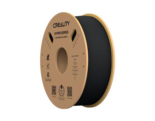 Creality Filament PLA Hyper Schwarz 1.75mm Filament, 195-210Grad, 1Kg, Schwarz